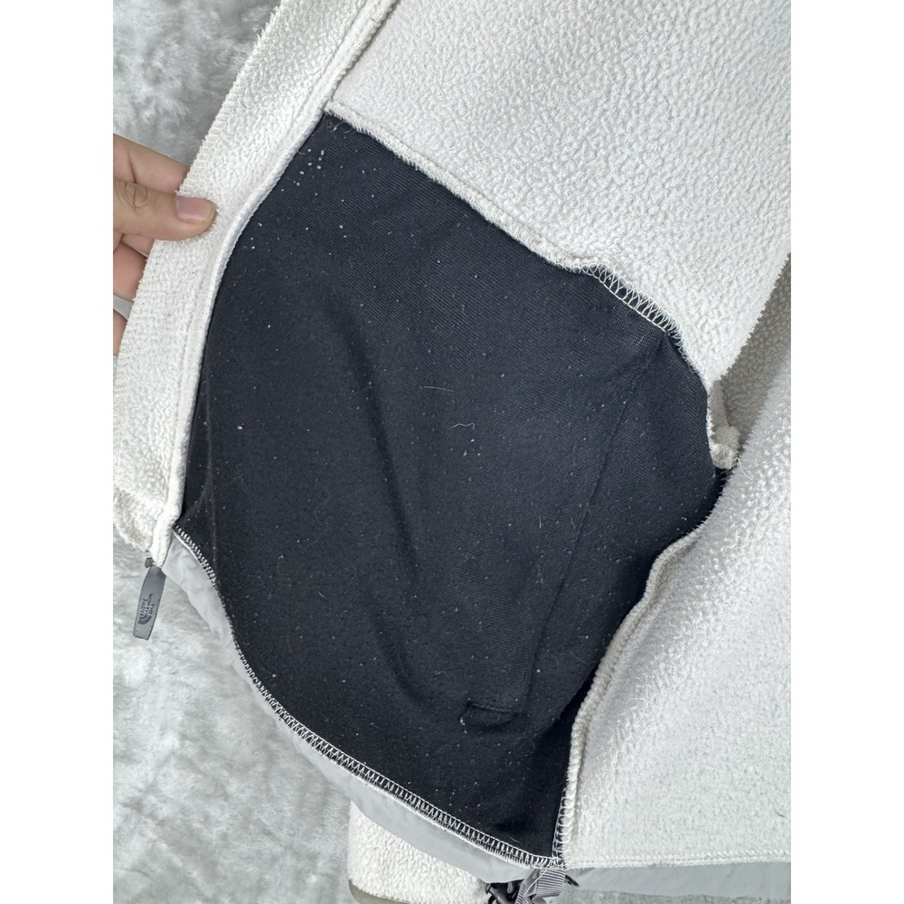 North Face Jacket Grey Denali Fleece Full Zip‎ Womens Small Tech Pocket Hiking - Picture 11 of 16